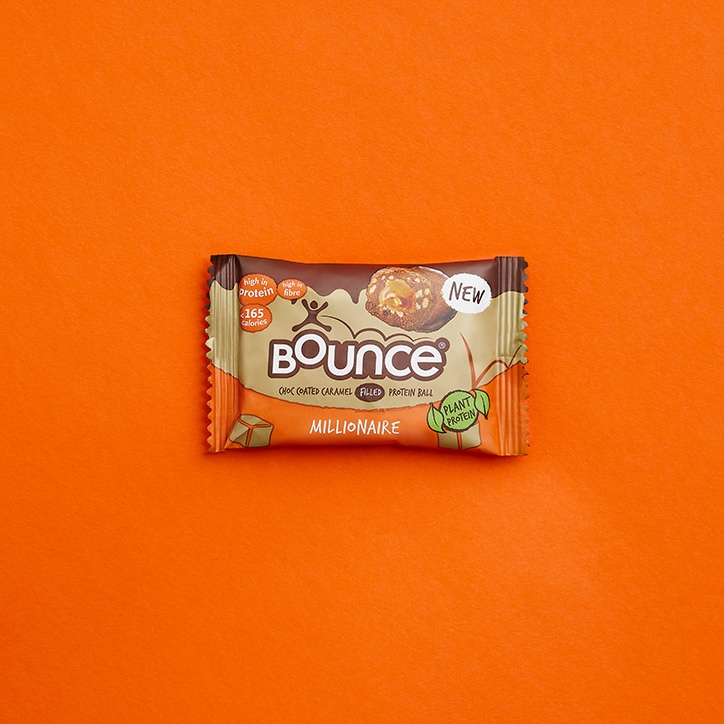 Bounce Dipped Chocolate Caramel Millionaire Plant Protein Ball 40g